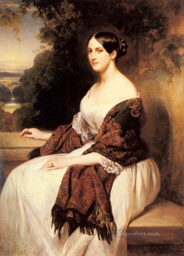  Madame Lienzo - Retrato de Madame Ackerman realeza Franz Xaver Winterhalter